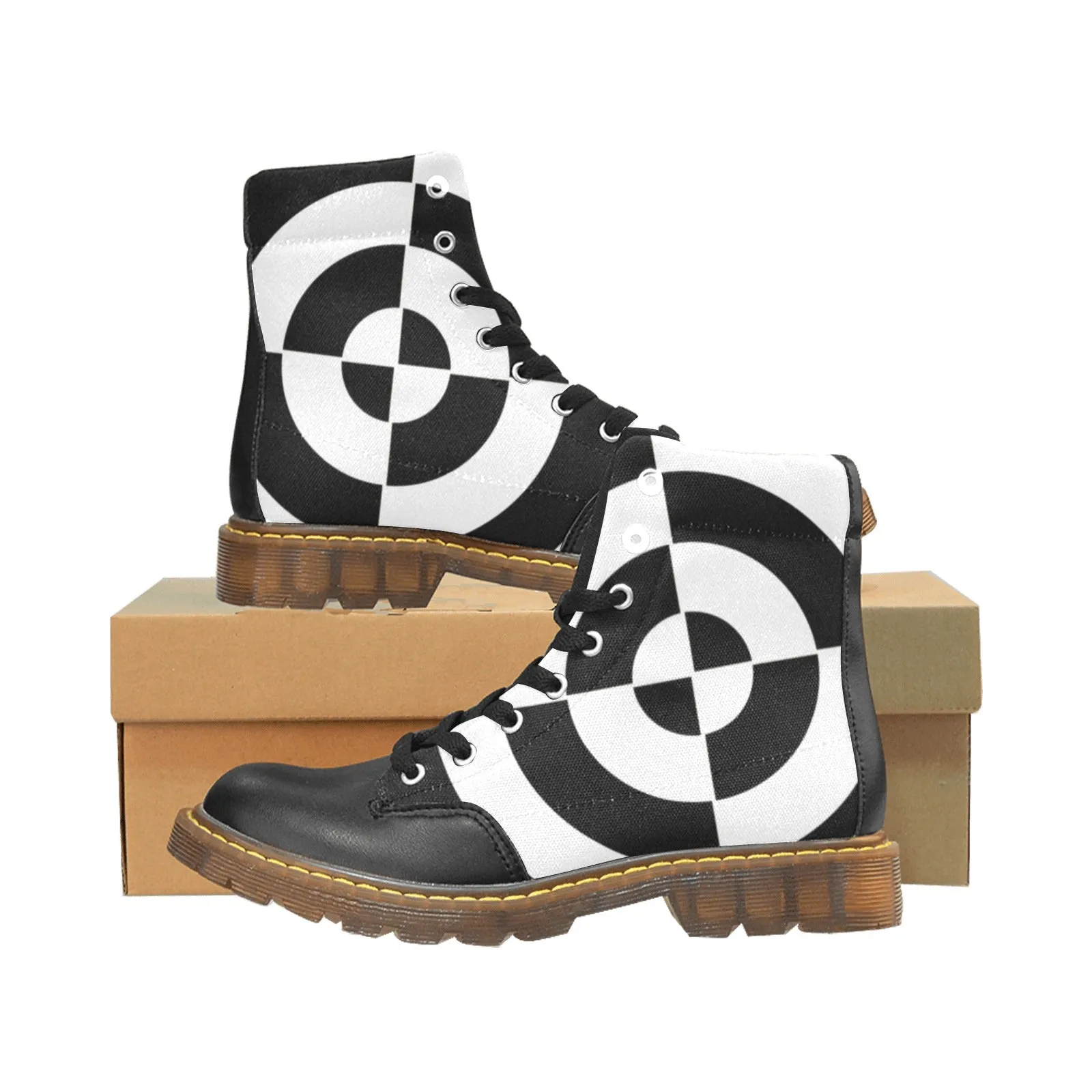 bullseye purse Apache Round Toe Women's Winter Boots (Model 1402)