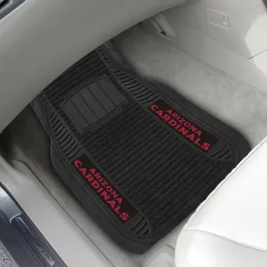 Fanmats Arizona Cardinals 2 Piece Deluxe Car Mat Set
