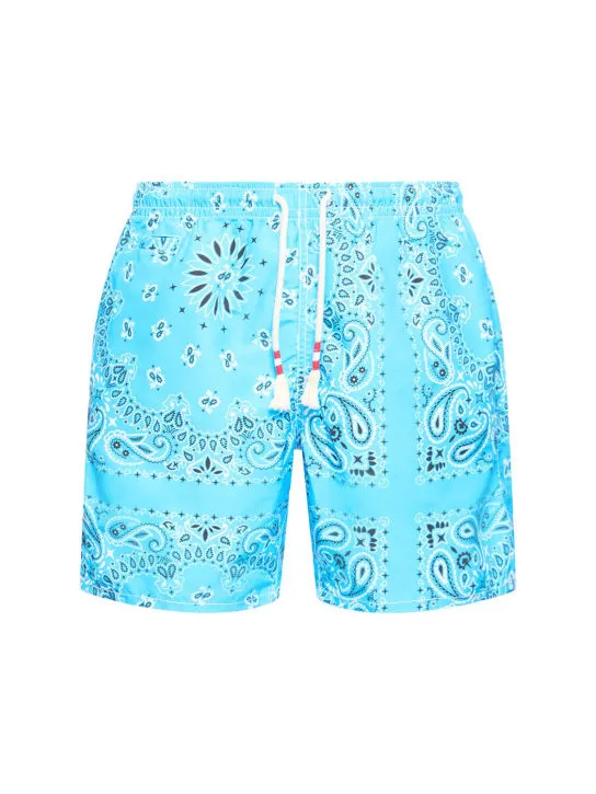 Mc2 Saint Barth   Bandana print tech swim shorts 