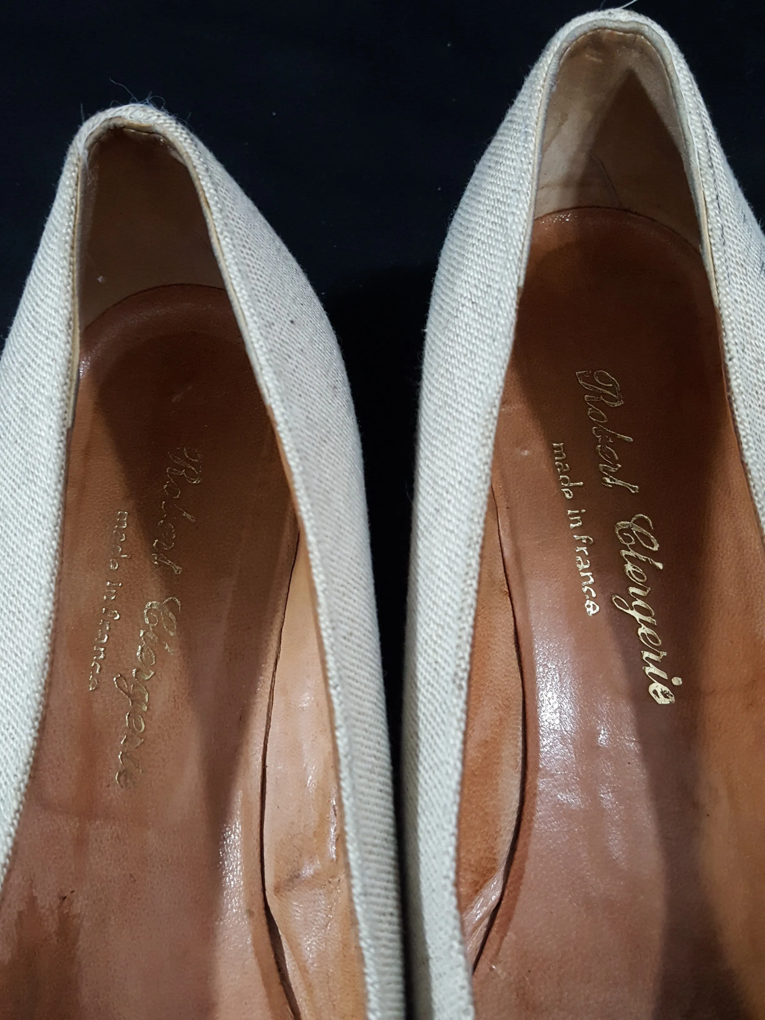 Robert Clergie Leather Cap Flats size 7