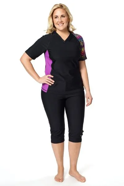 V-Neck Coastal Rashguard Swim Top