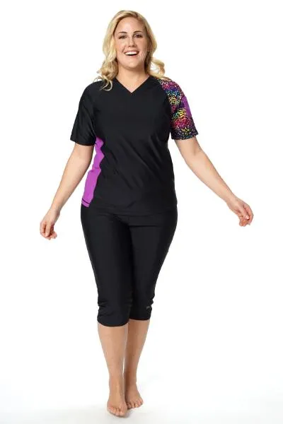 V-Neck Coastal Rashguard Swim Top