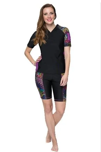 V-Neck Coastal Rashguard Swim Top