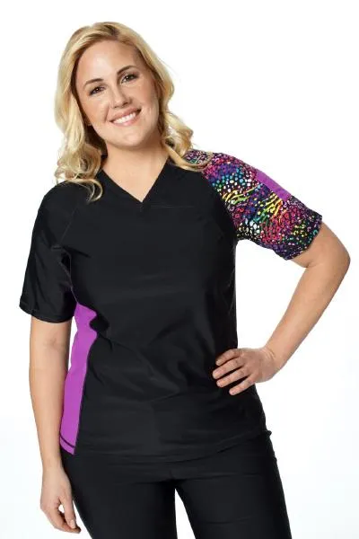 V-Neck Coastal Rashguard Swim Top