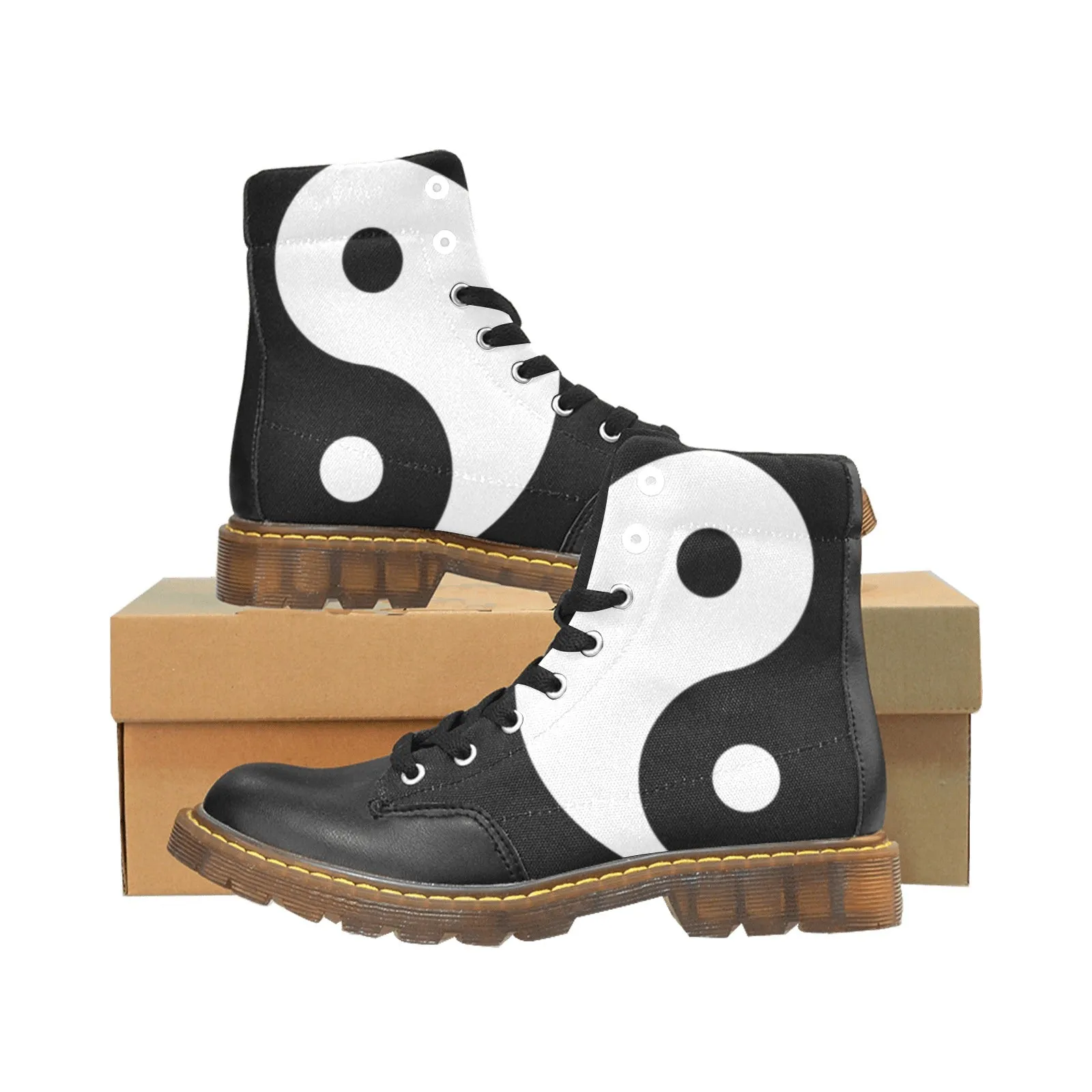YIN YANG Round Toe Women's Winter Boots
